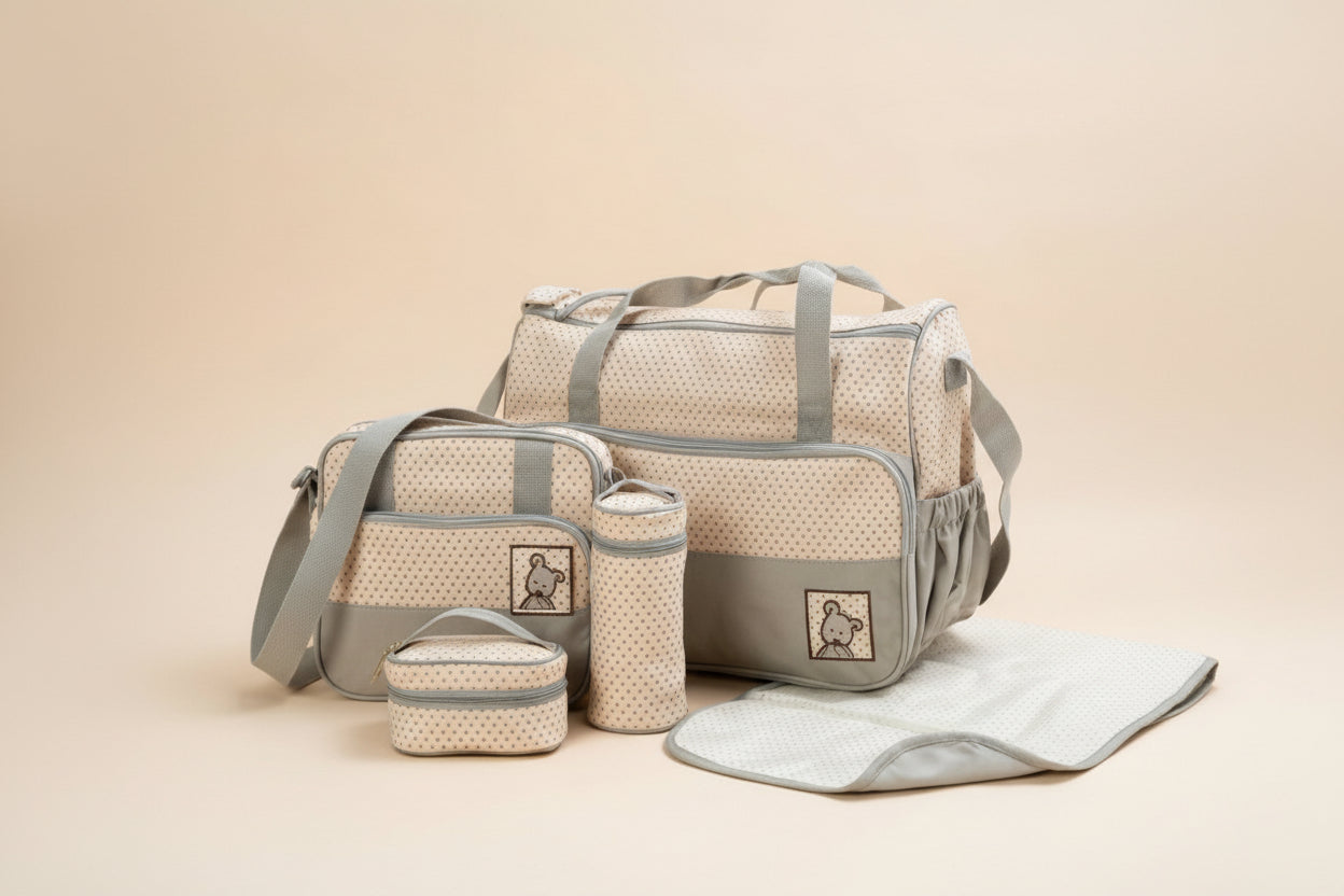 5 in 1 Multifunctional Baby Nappy Bag