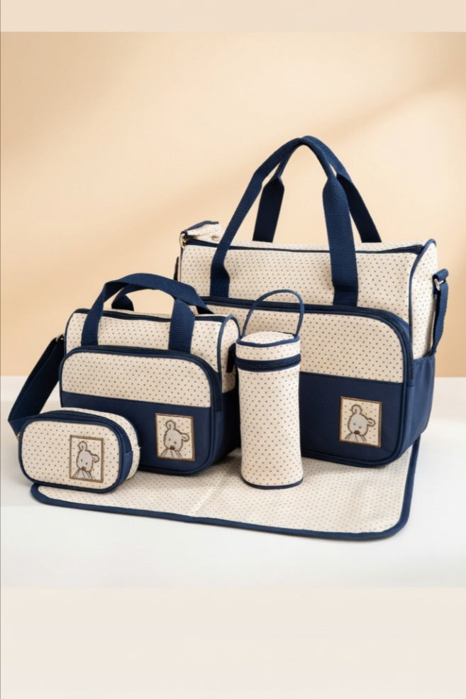 5 in 1 Multifunctional Baby Nappy Bag